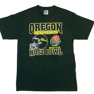 Oregon Ducks 2010 Rose Bowl Game T-Shirt Medium Dark Green Large Graphic TriLake